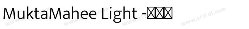 MuktaMahee Light 字体转换